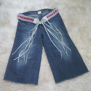 💋Rare!💋Vintage 90's Flared Capri Jeans